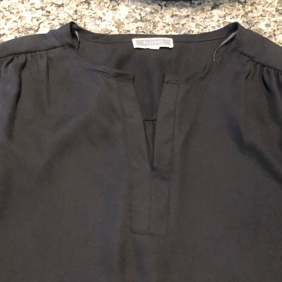 Pleione Women’s Black Blouse - Size M - 3/4 Sleeve - Picture 3 of 4